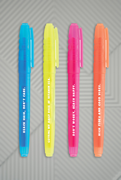 Custom decorated Collegiate Highlighter for Los Angeles, CA Custom imprinted Collegiate Highlighter for Los Angeles, CA with a local business logo